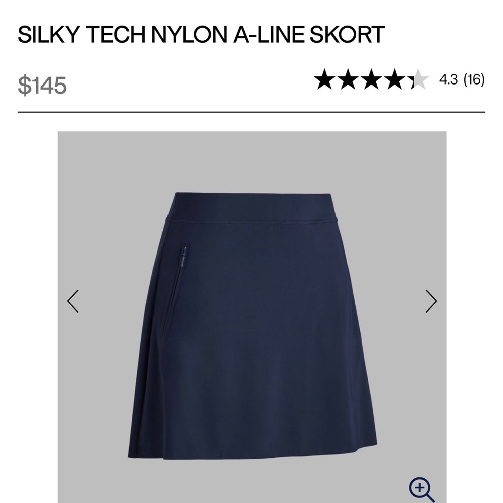 Black A-Line Skort